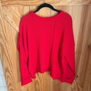 Cozy Red Women's Sweater